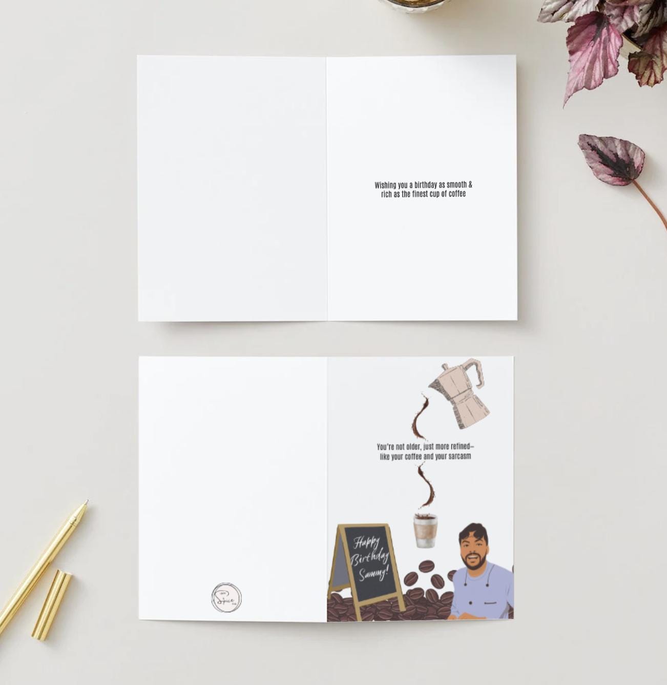 Custom made boutique cards