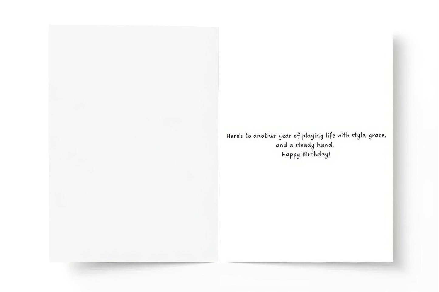 Happy Birthday card ‘Another year older, still swinging strong’