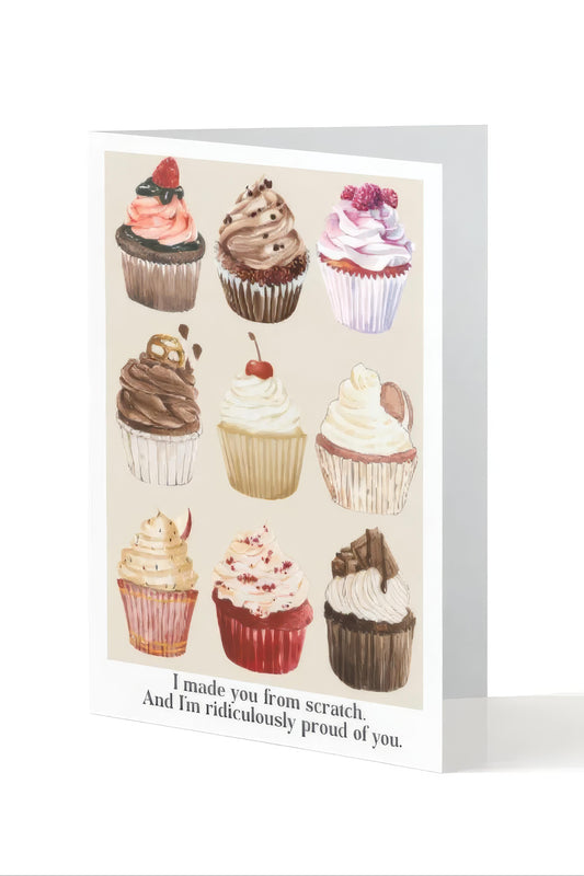 Cupcake greeting card