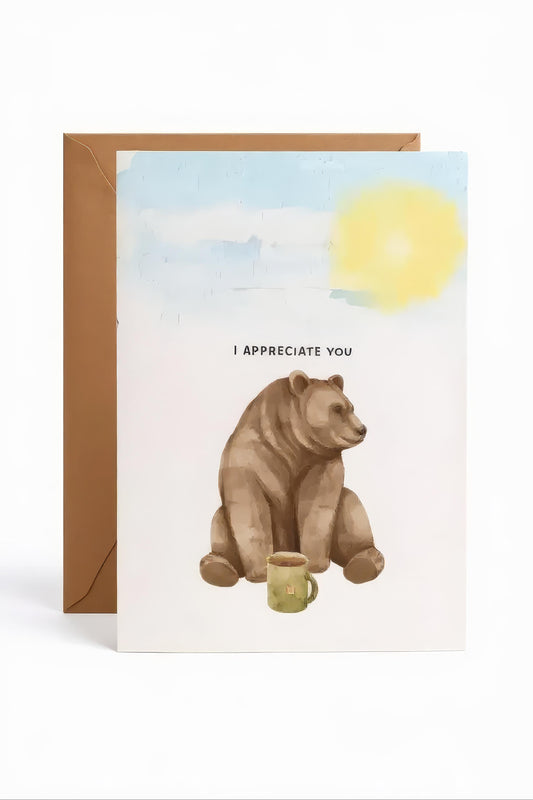 'I appreciate you' card
