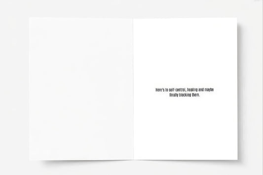 'Congrats.... on not texting your ex again' Card